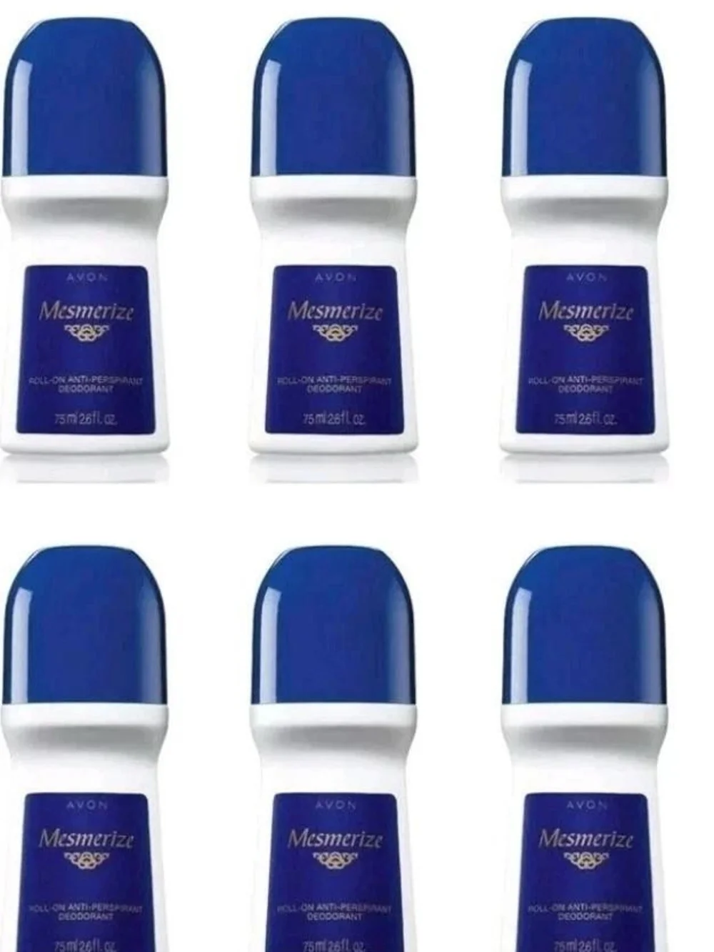 Avon Mesmerize Men Roll-On Deodorant - White & Blue